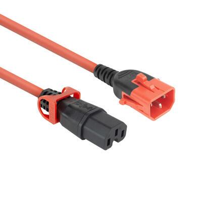 Power cord C13 IEC Lock+ - C15 IEC Lock Dual Locking