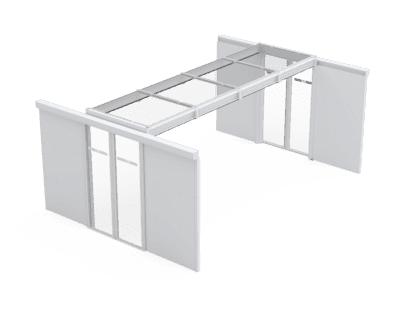 Cold Aisle Containment (koldgangsindkapsling) – fritstående rack