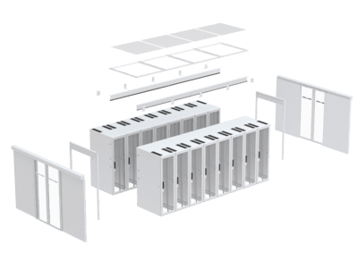Cold Aisle Containment (koldgangsindkapsling) – fritstående rack