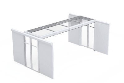 Cold Aisle Containment (koldgangsindkapsling) – fritstående rack