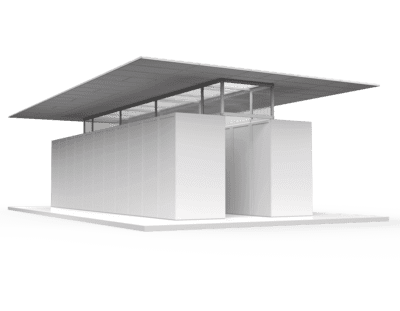 Standing Hot Aisle Containment