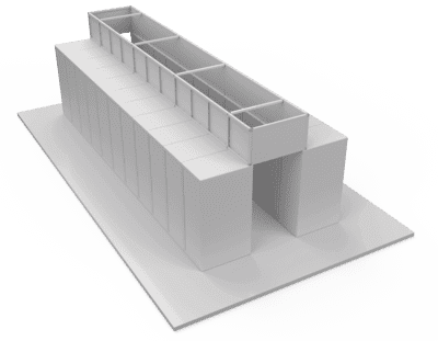 Standing Hot Aisle Containment