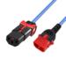 Power cord C13 IEC Lock+ - C14 IEC Lock Dual Locking