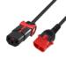 Power cord C13 IEC Lock+ - C14 IEC Lock Dual Locking
