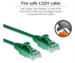 RJ45 patchkabel  CAT6, U/UTP, slimline, green