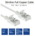 RJ45 patchkabel  CAT6A, U/FTP, slimline, white