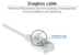 RJ45 patchkabel  CAT6A, U/FTP, slimline, white