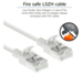 RJ45 patchkabel  CAT6A, U/FTP, slimline, white