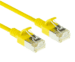 RJ45 patchkabel  CAT6A, U/FTP, slimline, yellow